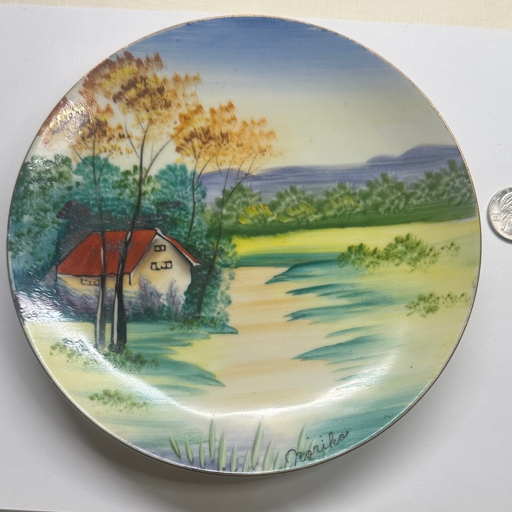 Scenic Japanese Decorative Plate
